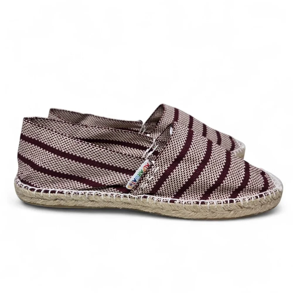 Alpargatus Espadrille Flats Women's Striped Handmade Resort‎ Rope Slip On 9.5